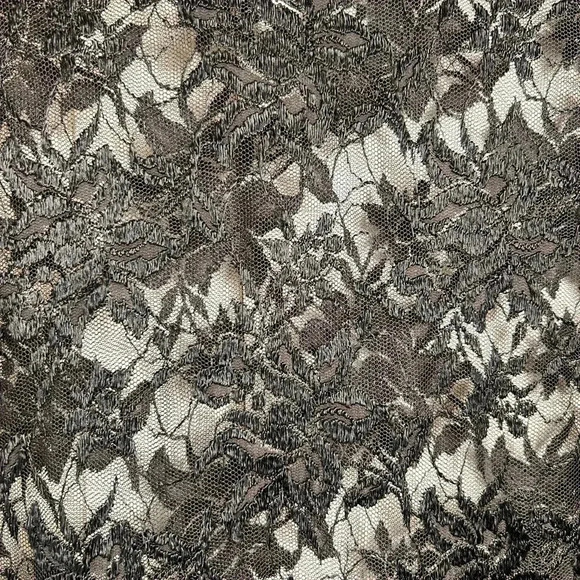 Tamotsu long-sleeve sheer lace top, Medium. Black Sexy Elegant Classy Feminine - Picture 4 of 8